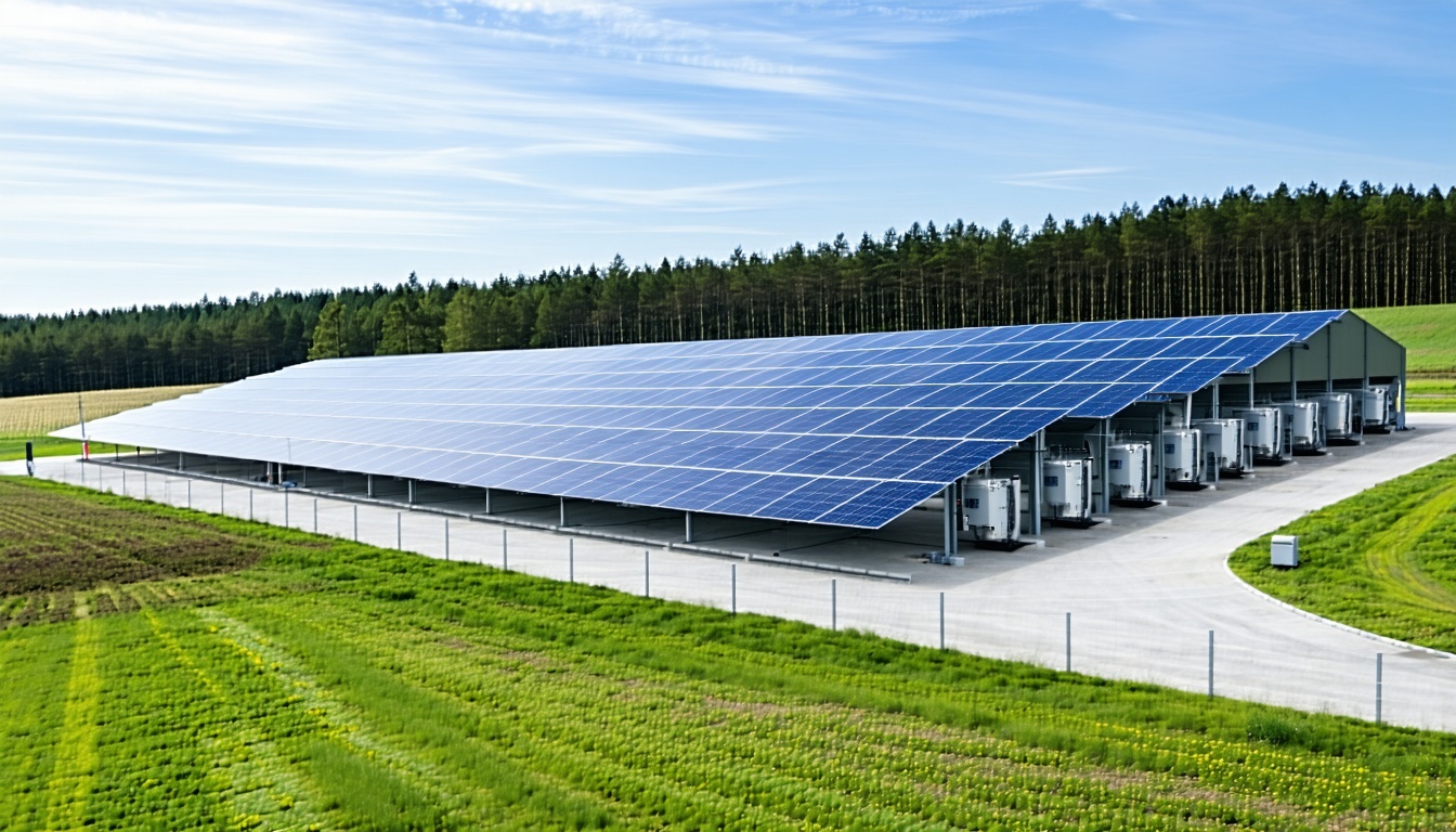 Advanced battery storage facility supporting sustainable energy